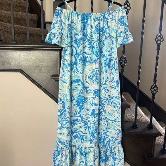 sachin and babi light blue dress LILLY PULITZER Grace Midi Dress In Pink main image 0